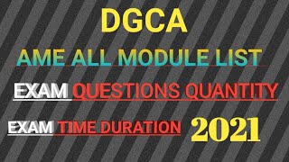 Ame module list | Ame module exam question quantity | Ame module exam time duration