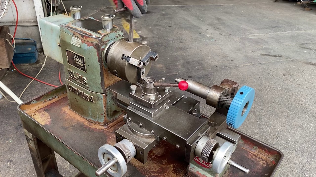北村製作所 KL-16形 精密卓上旋盤 - YouTube