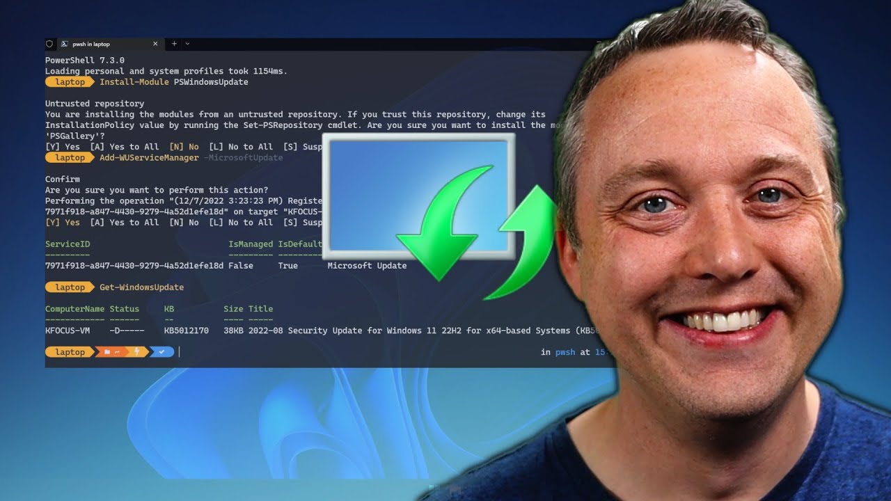 Windows Updates Through PowerShell YouTube