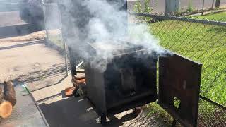 Getting the LSG smoker ready for the 4th of July.