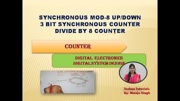 3 Bit Synchronous Up/Down counter using T Flip Flop | MOD 8 UP-Down Counter| Mod 8 Counter