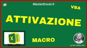 Lezione 3 in Anteprima del Corso VBA MasterClass di MasterExcel.it: Come Attivare una Macro Excel