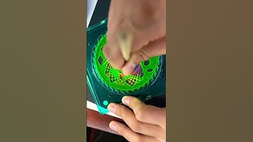 Simple Spirograph design satisfying ASMR VIDEO #shorts #ytshorts