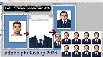 Add suit, photo id card 4x6, adobe Photoshop 2024