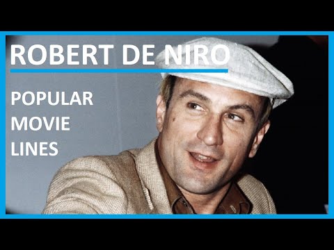 रॉबर्ट डी नीरो - लोकप्रिय मूवी लाइन्स