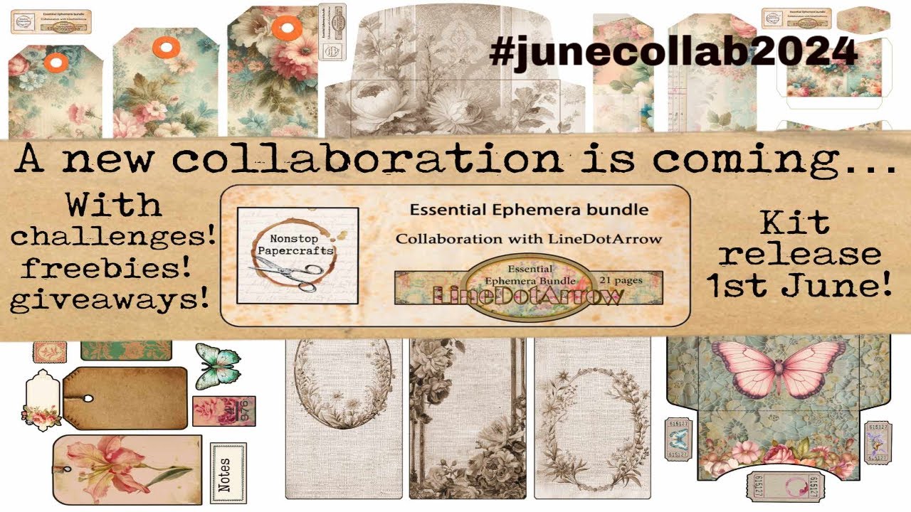 REALESE NEW COLLABORATION KIT FOR JUNE - WITH @nonstoppapercrafts - YouTube
