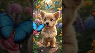 Lost Puppy Followed a Butterfly... What Happened Next? 🦋🥺