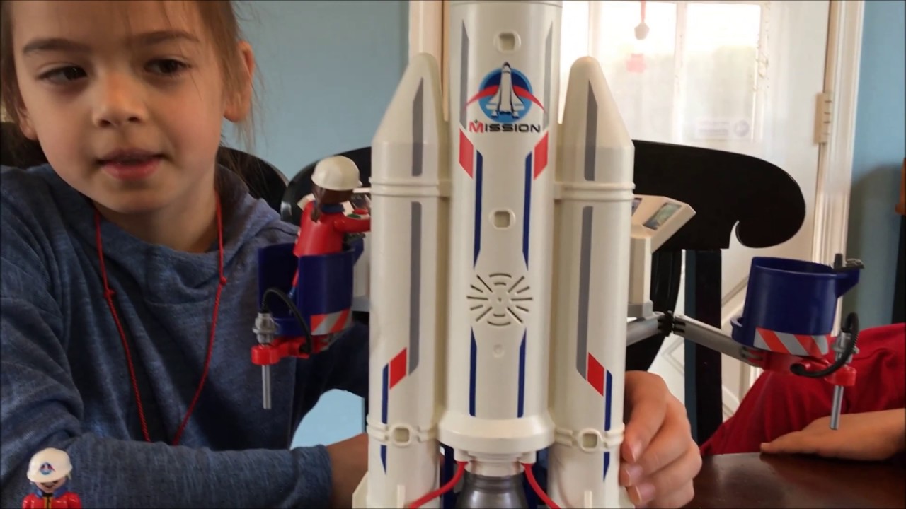 stok Supermarkt Onderling verbinden Playmobil Space Rocket with Launch Site (6195) - YouTube