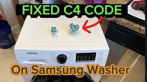 Fixed C4 Code On Samsung Washer. Model # WW22K6800AW/A2