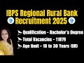 IBPS Regional Rural Bank Recruitment 2025 | Exam India Updates #ibpsnotification2025