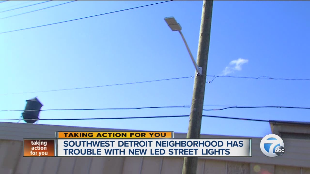 New LED street lights go dark in Detroit neighborhood