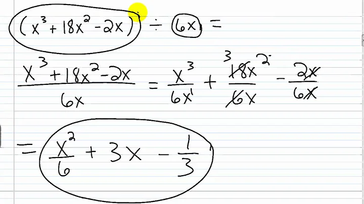 Algebra I Help: Dividing a Polynomial by a Monomial