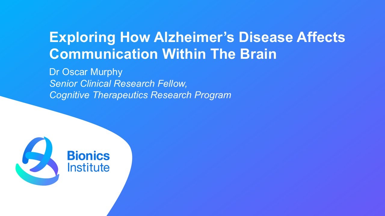 Osca R. Murphy Bionics Institute Alzheimer's Seminar - Dr Oscar Murphy (PART 2) - YouTube