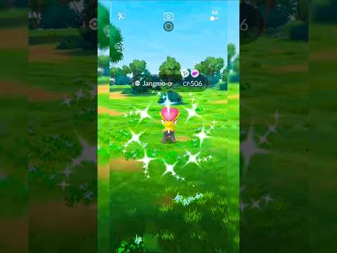 Shiny Jangmo O Catch In Pokemon Go Jangmo O Community Day Pokemongo Shorts Communityday