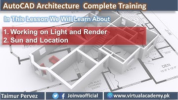 AutoCAD 3D Modeling | How to Add Light on 3D Model | How to Render Project | Sun & Location 58