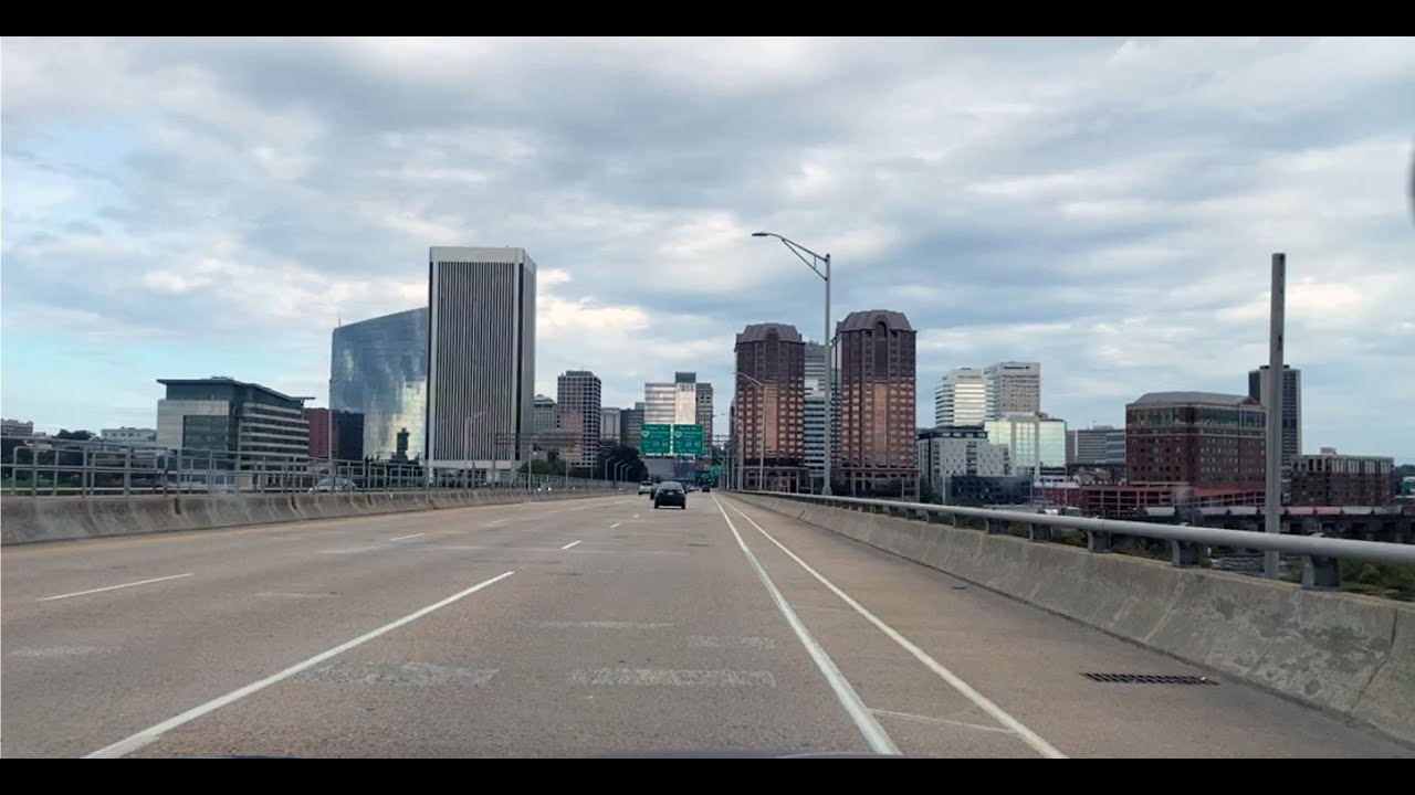 Driving in Richmond VA from Westover Hills to the Museum District