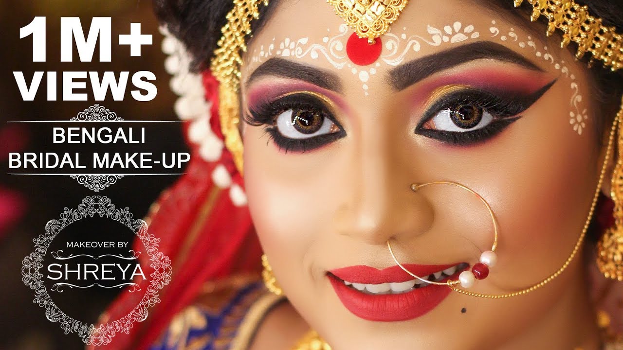 || BENGALI BRIDAL MAKEOVER-2 BY SHREYA ||
