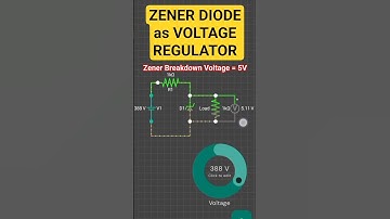 ZENER DIODE as VOLTAGE REGULATOR | Animation #shorts