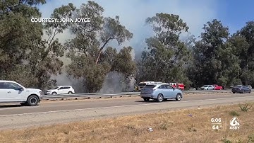 Car catches fire following Nipomo crash, traffic impacted