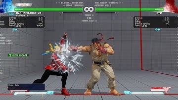 SFV THROW TECH PUSH RYU CORNER