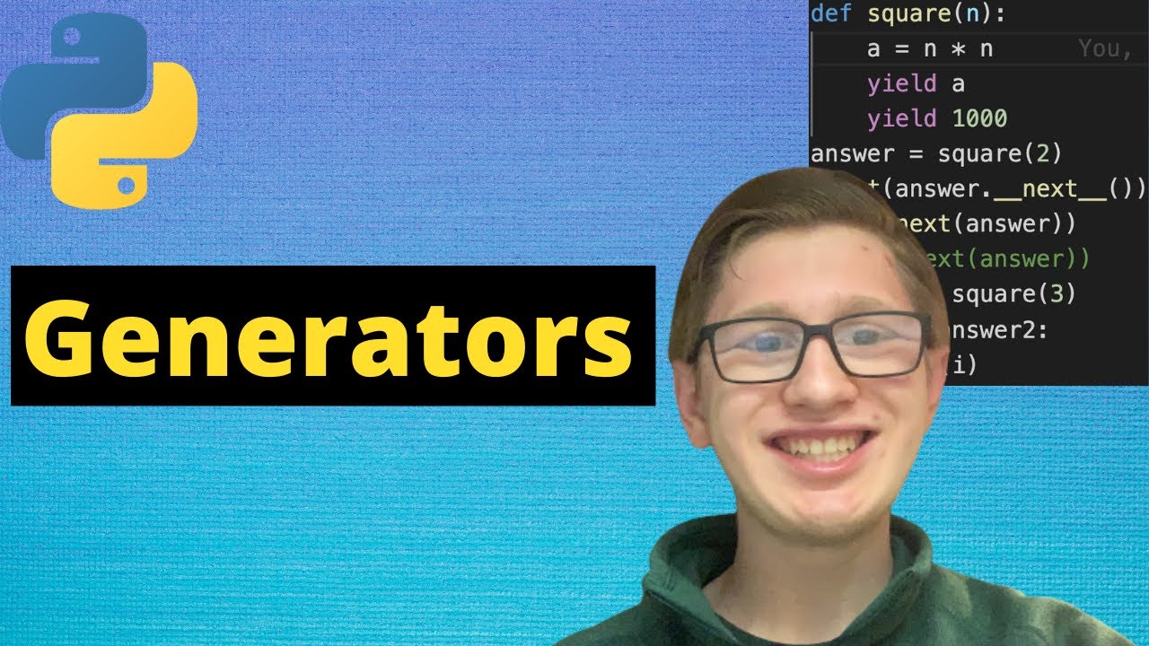 Python Tutorial 35: Generators - YouTube