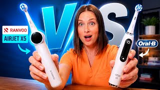 Brush AND Floss at the SAME TIME?!! RANVOO Airjet X5 VS Oral B iO