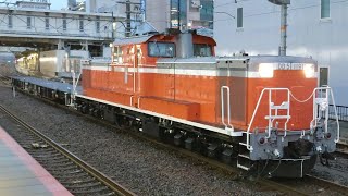 【米原訓練】 DD51+チキ5500形　草津駅　発車