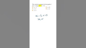 Find Vertical Asymptote of a Log Function (Easy Way)