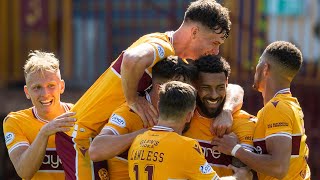 Kaiyne Woolery scores for Motherwell v Queen of the South