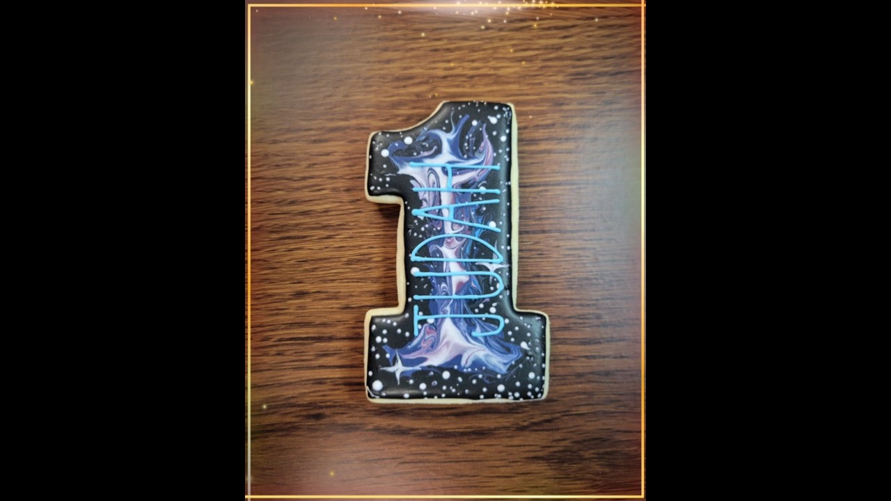 One Galaxy Sugar Cookie - Judah's 1st Birthday