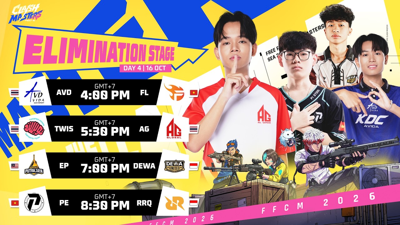 Jadwal Elimination Stage Day 4 FFCM SEA 2026 Fall 16 Oktober