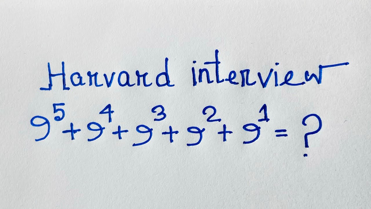 Решение задачи для вступительного собеседования в Гарвардский университет | Использование калькул...