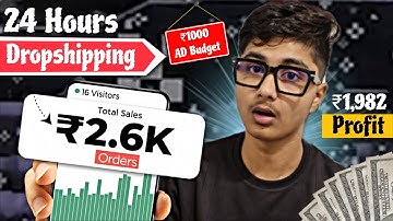 🔥 I Tried Indian Dropshipping Business for 24 Hours with ₹1000 – SHOCKING RESULTS! 💸