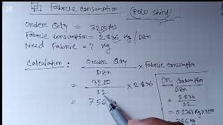 Fabric Consumption
