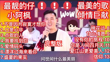 小阿枫现场版&完整版高品质歌曲13首连播超好听不负期待