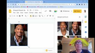 Slides - Knock Knock Jokes (aligning text, searching for images, copying images from other slides)