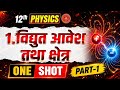 Class 12 Physics Chapter 1 | विद्युत आवेश तथा क्षेत्र One Shot | Part-1 | Animation से समझें ⚡