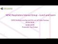 Webinar | Respiratory lunch and learn - 3rd of March