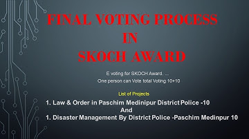 FINAL VOTING PROCESS IN SKOCH AWARD 2022