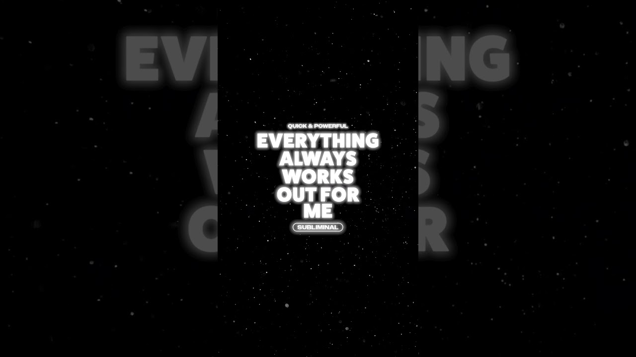 Everything is ALWAYS Working out for me 🌈 