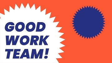 Good Work Team Video Template (Editable)