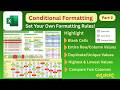Excel Formula Based Formatting Tricks