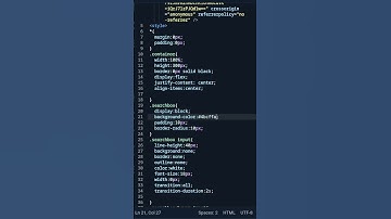 How to Create a Hover Search Bar with CSS and Font Awesome Icons | HTML Traning | HTML & CSS project