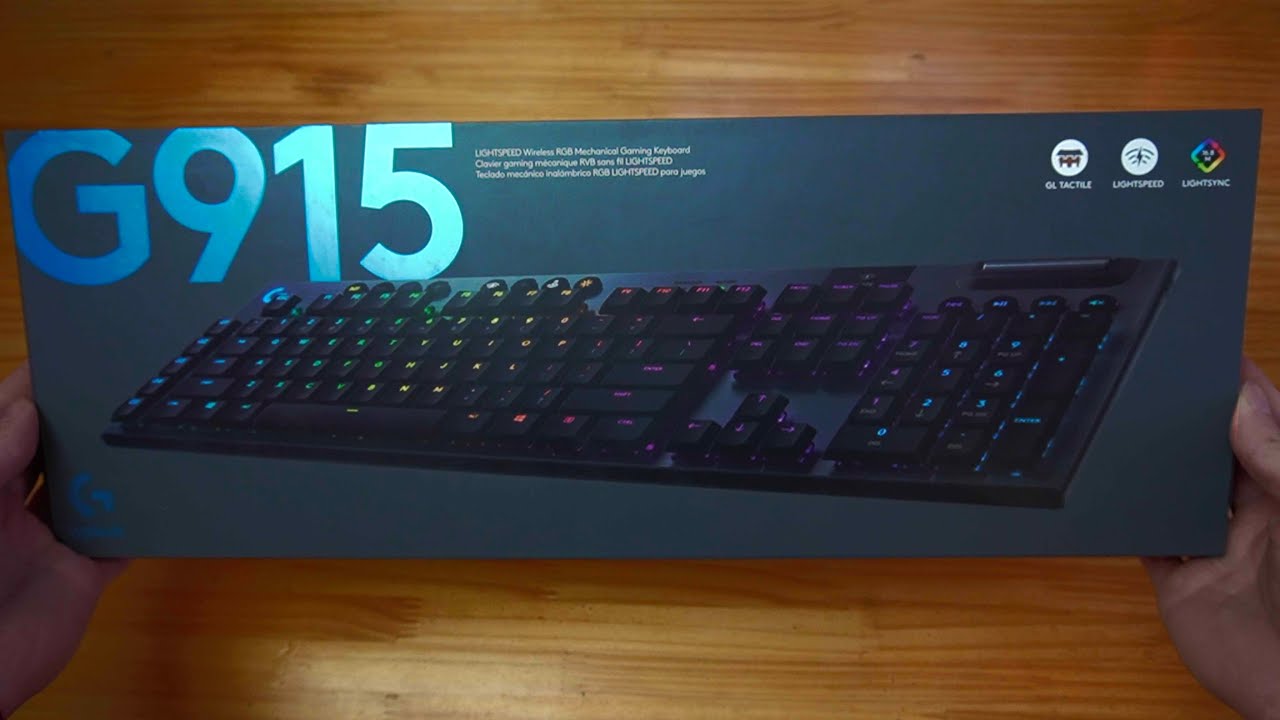 Clavier gamer sans fil LOGITECH G915 LIGHTSPEED RVB mécanique sans