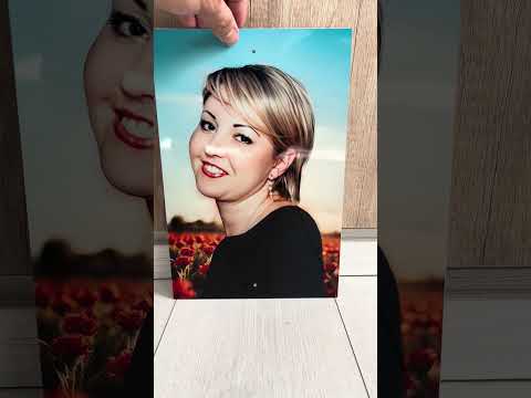 Фото на хрест для могили з металу, розміри 20х30 см (А4), отвори/кріплення, видео 1