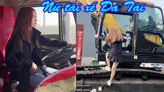 Daily Life Of Female Excavator Driver.