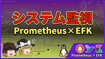 【ゆっくり解説】コンテナシステム監視！PrometheusとEFKスタックの仕組み。【K8S】