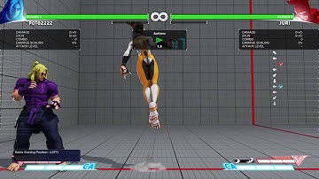 SFV: Juri (True) Blockstring Example (113 DMG, V-Trigger + CA)
