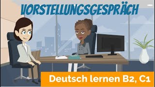 Learn German B2, C1 | conduct an interview | Main and subordinate clauses | Sentence structure