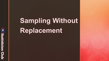 Sampling without replacement